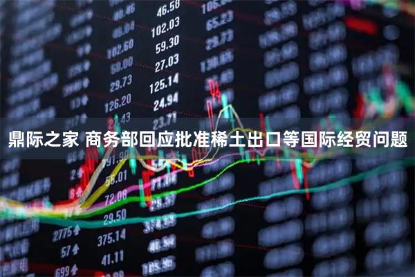 鼎际之家 商务部回应批准稀土出口等国际经贸问题