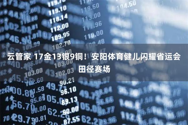 云管家 17金13银9铜！安阳体育健儿闪耀省运会田径赛场