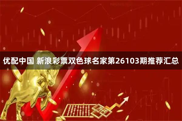 优配中国 新浪彩票双色球名家第26103期推荐汇总